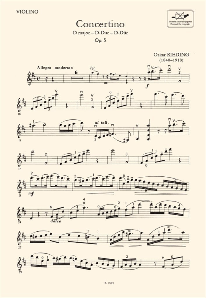 Concertino D-Dur op. 5